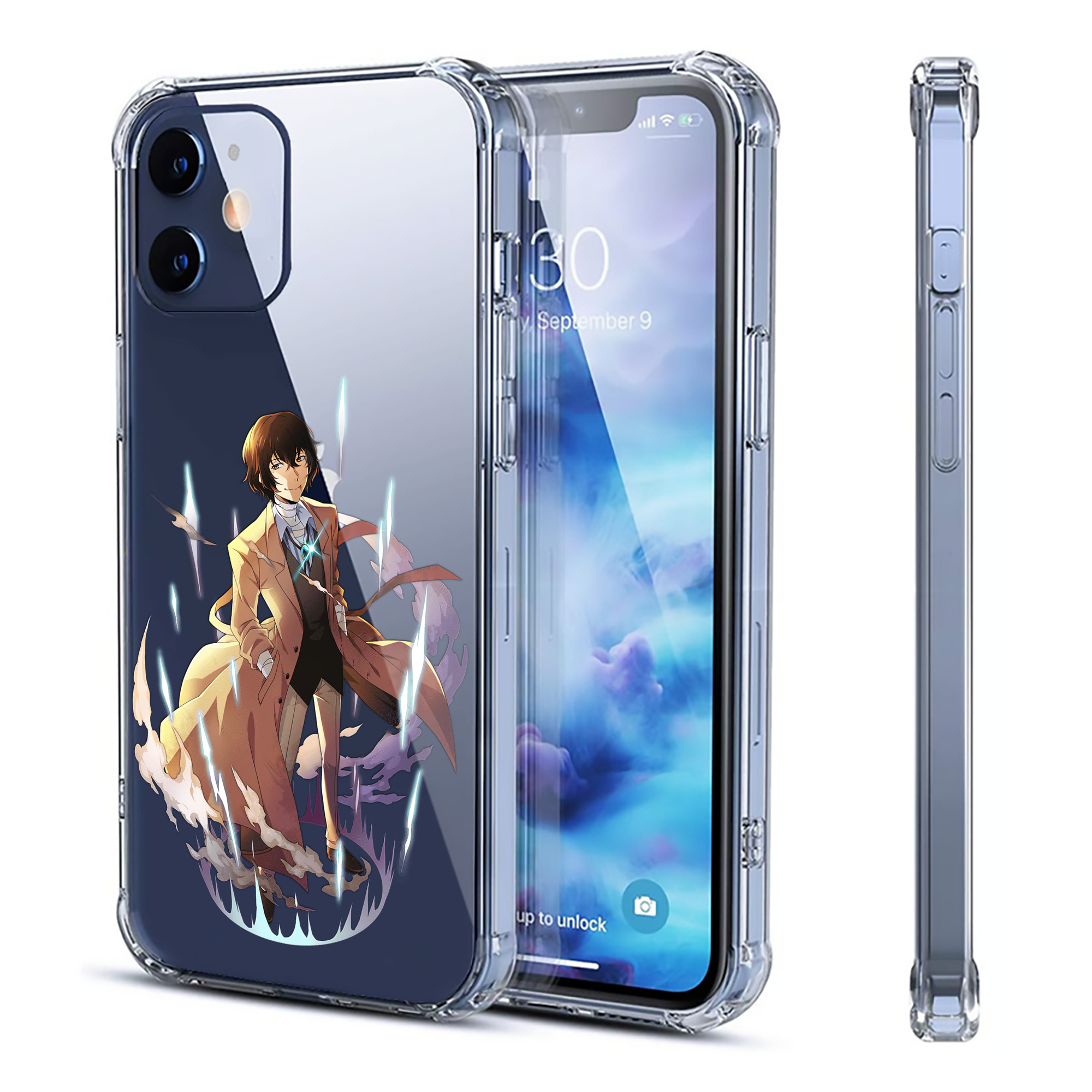 （画像用） 文豪ストレイドッグス Bungo Stray Dogs 【iPhone 12シリーズ対応】透明スマホケース（クリアソフトケース）